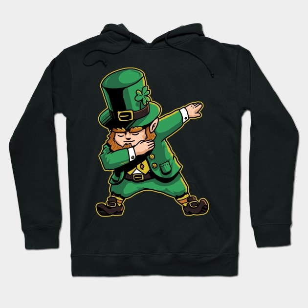 Dabechaun Funny Leprechaun Dabbing St Patricks Day Shirt Hoodie by vo_maria